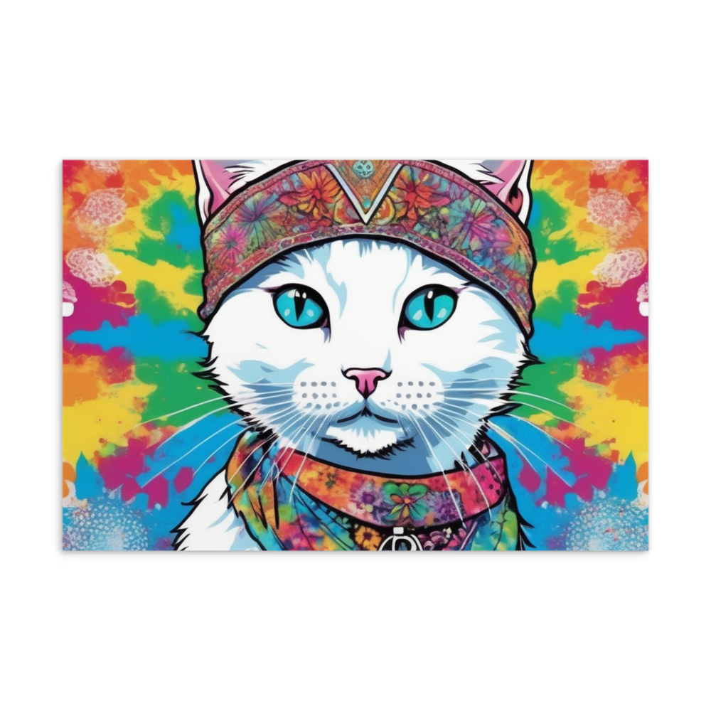 PugMug Custom White Companion Cat Postcard