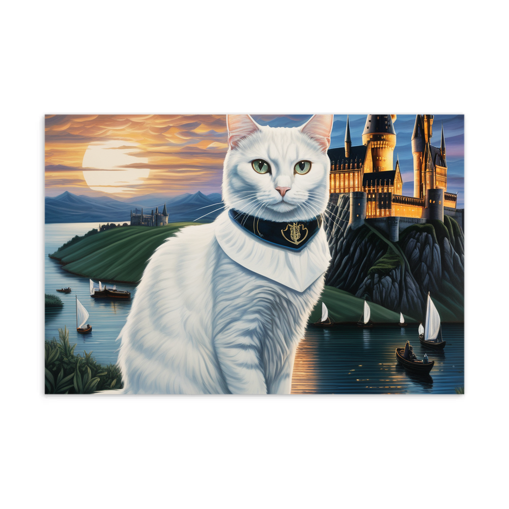 PugMug Custom White Companion Cat Postcard