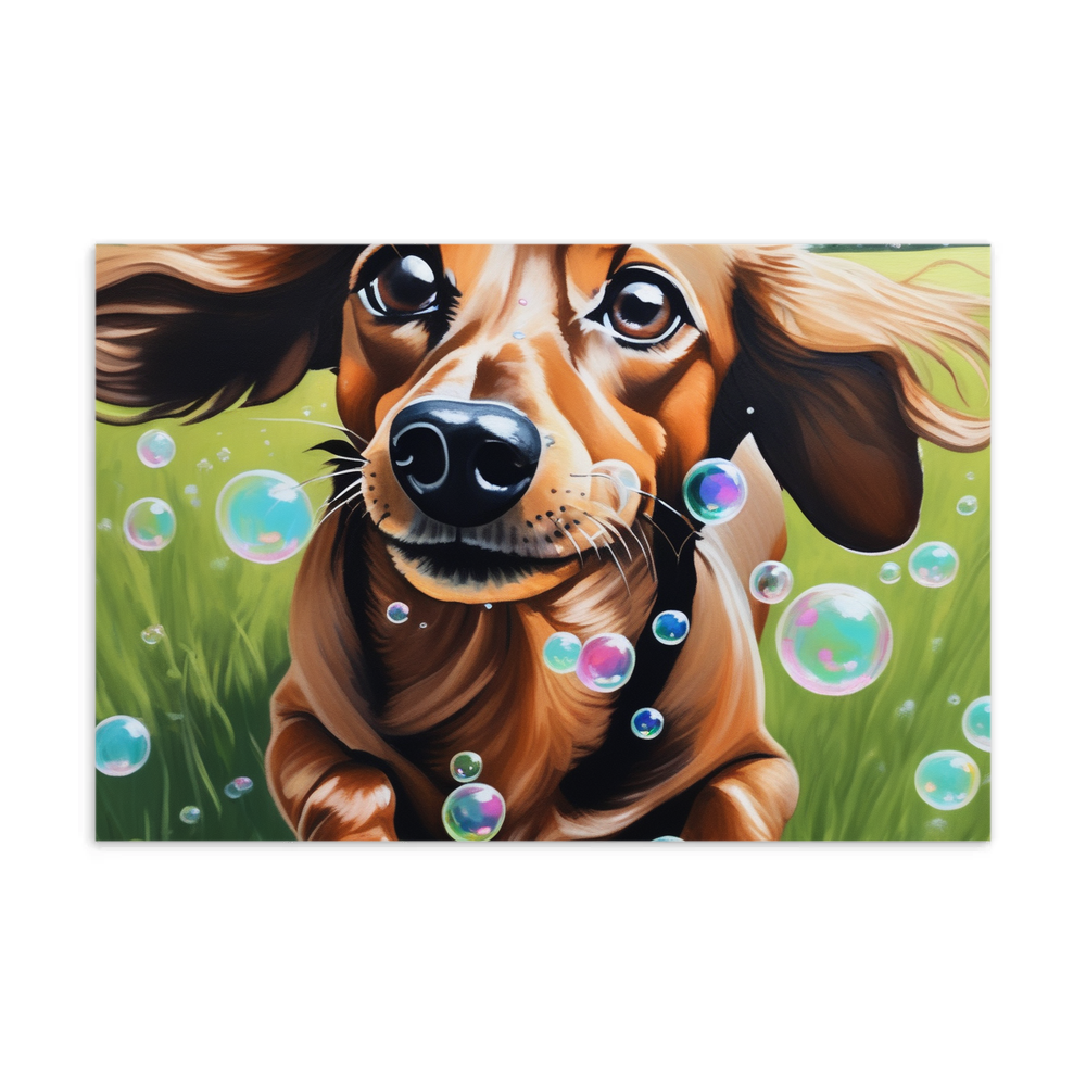 PugMug Custom Tan Dachshund Postcard
