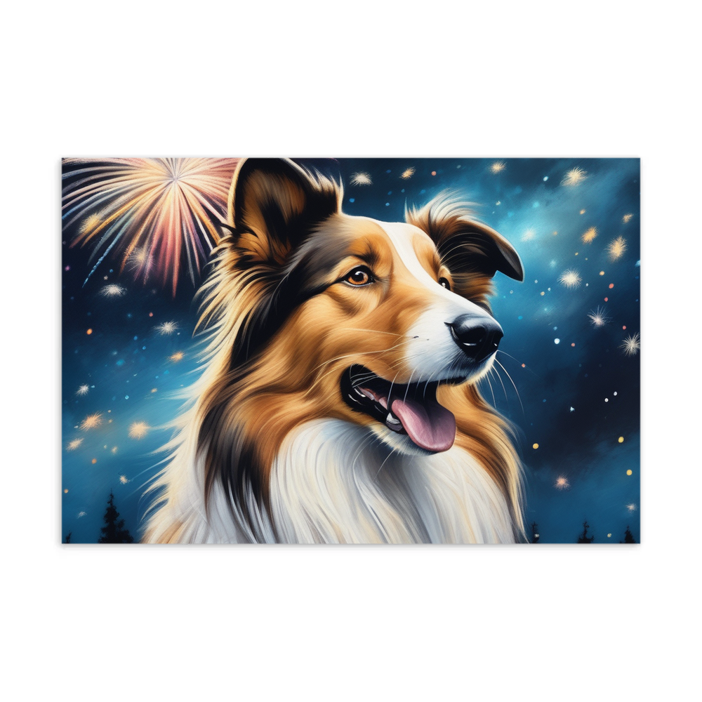 PugMug Custom Collie Postcard