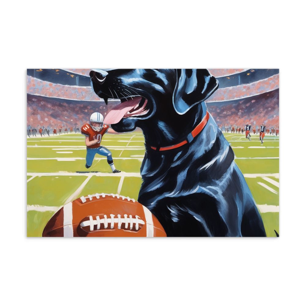 PugMug Custom Black Labrador Retriever Postcard