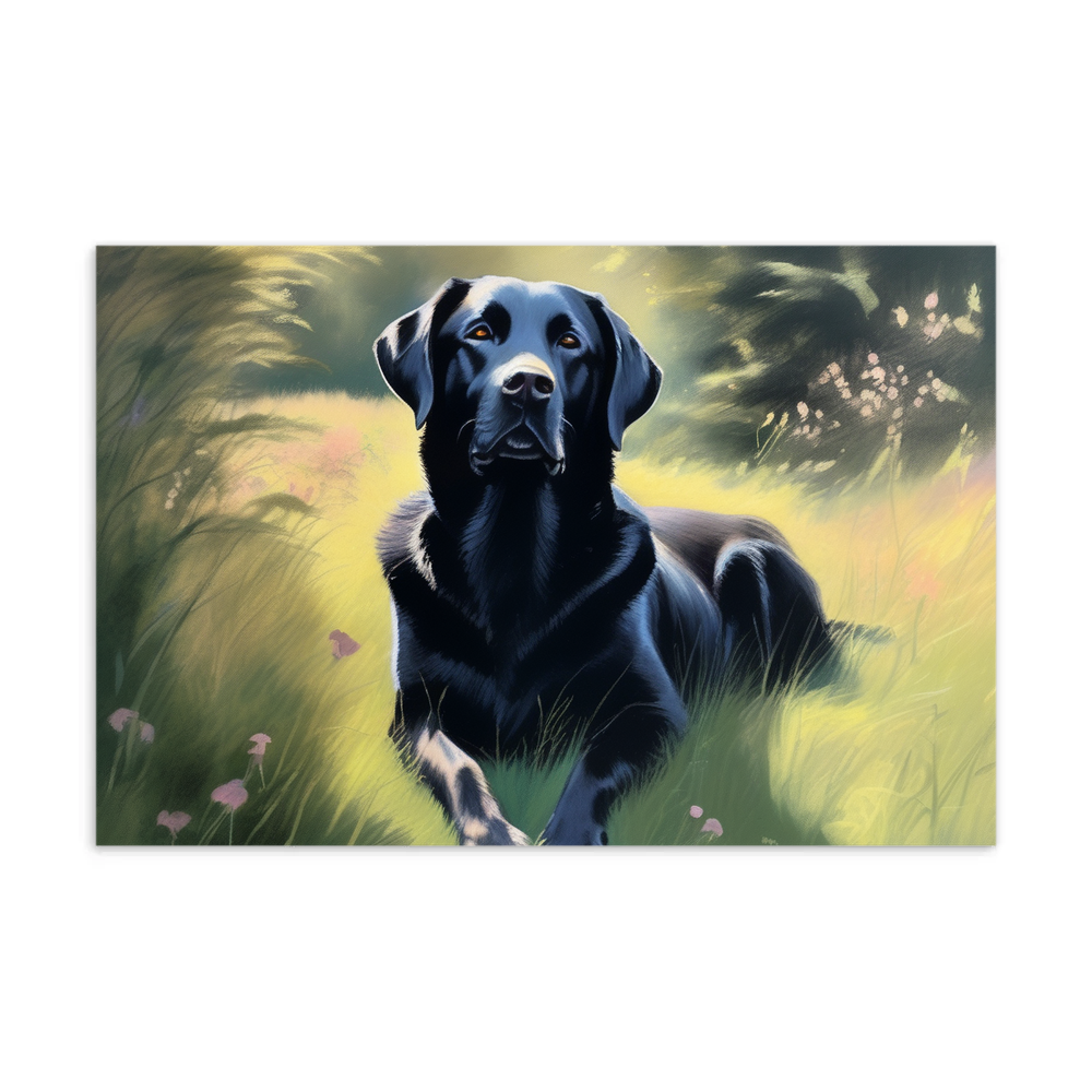 PugMug Custom Black Labrador Retriever Postcard