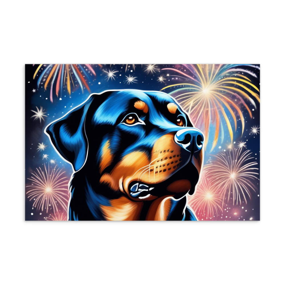 PugMug Custom Rottweiler Postcard