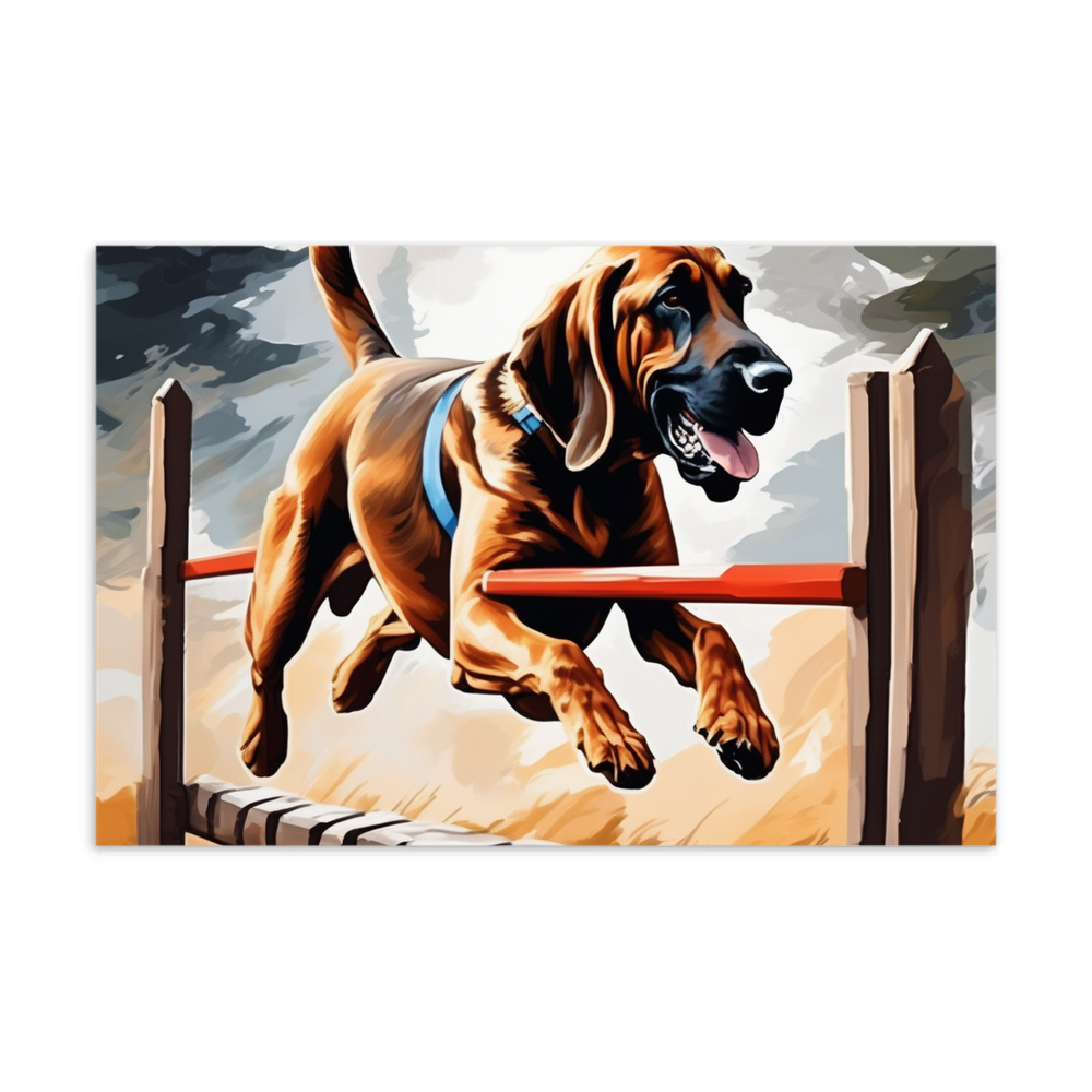 PugMug Custom Bloodhound Postcard