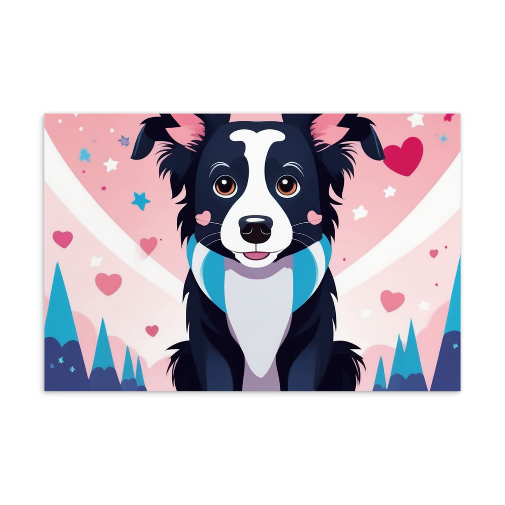 PugMug Custom Border Collie Postcard