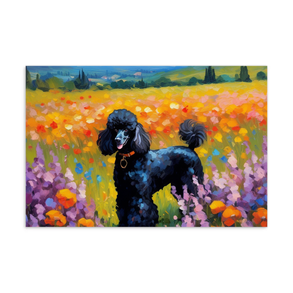 PugMug Custom Black Poodle Postcard
