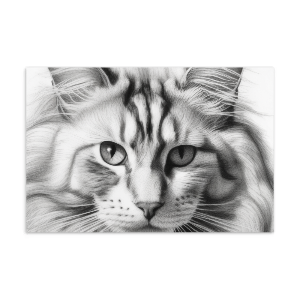 PugMug Custom White Maine Coon Cat Postcard