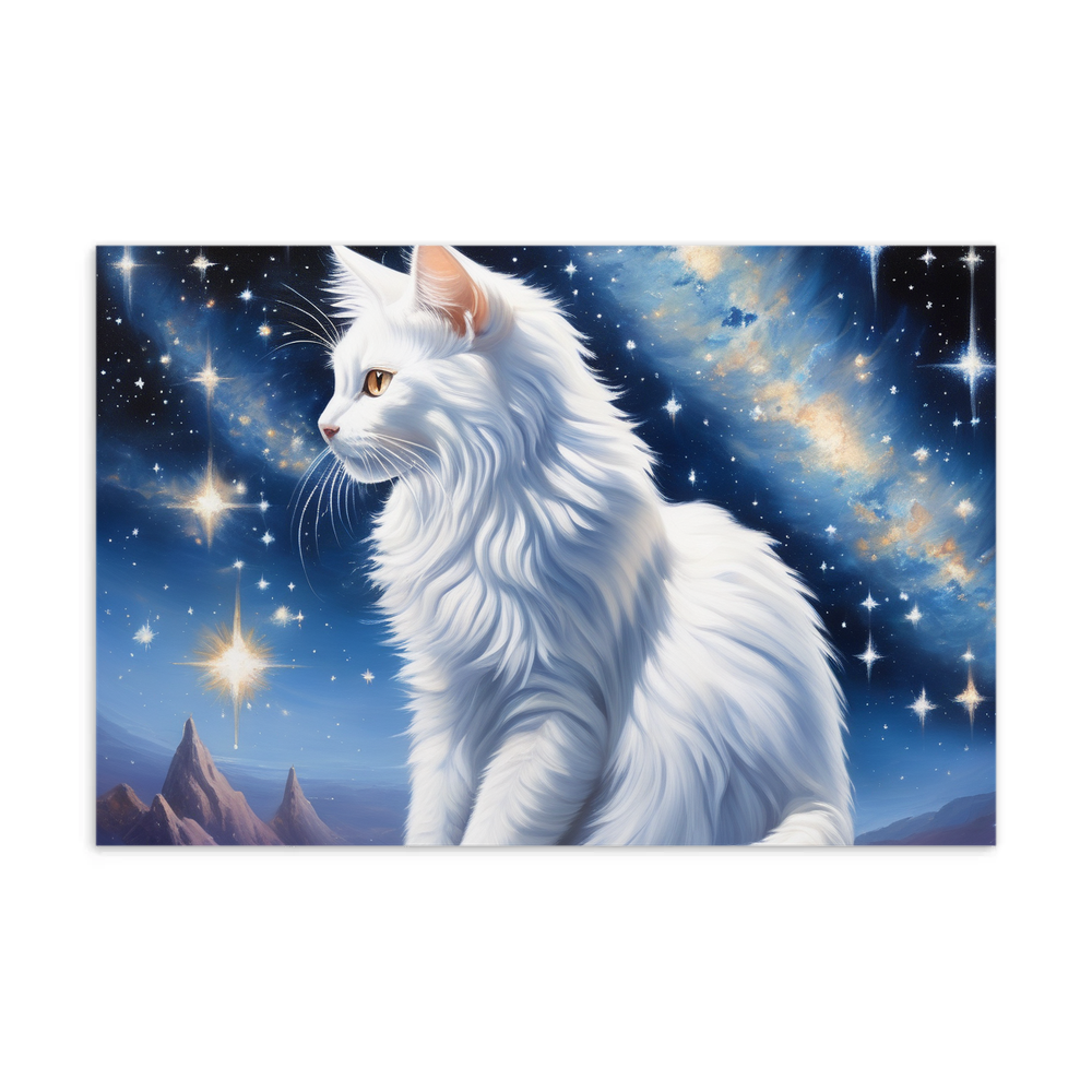 PugMug Custom White Companion Cat Postcard