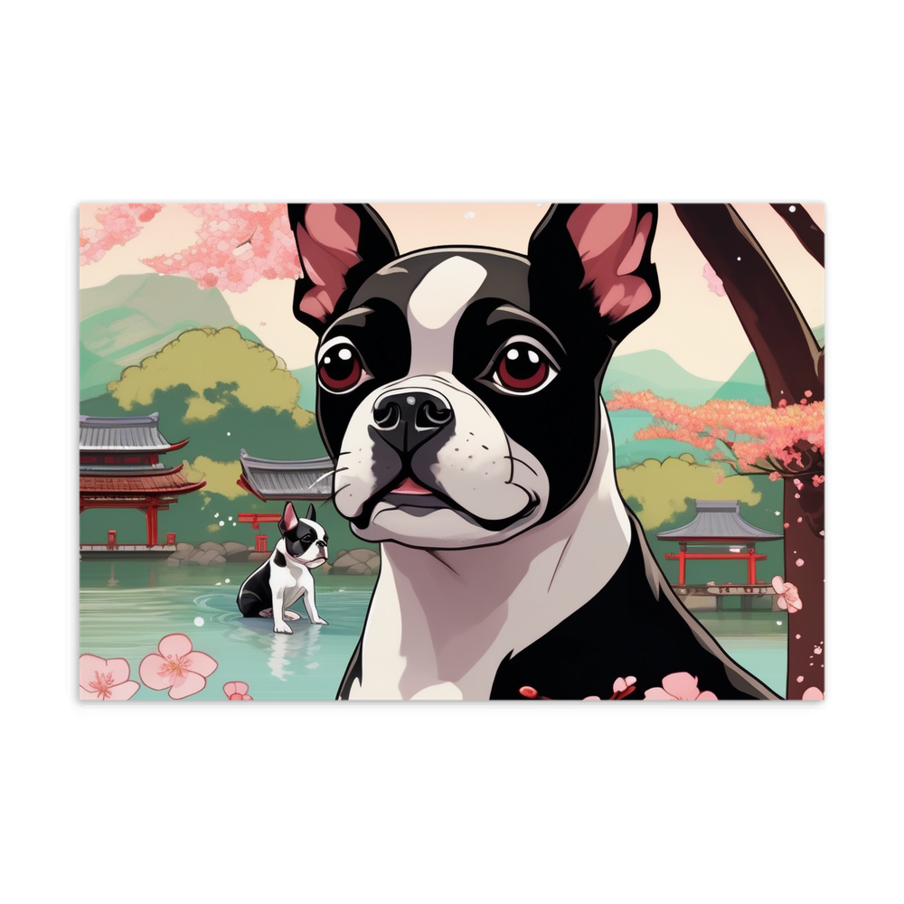 PugMug Custom Boston Terrier Postcard