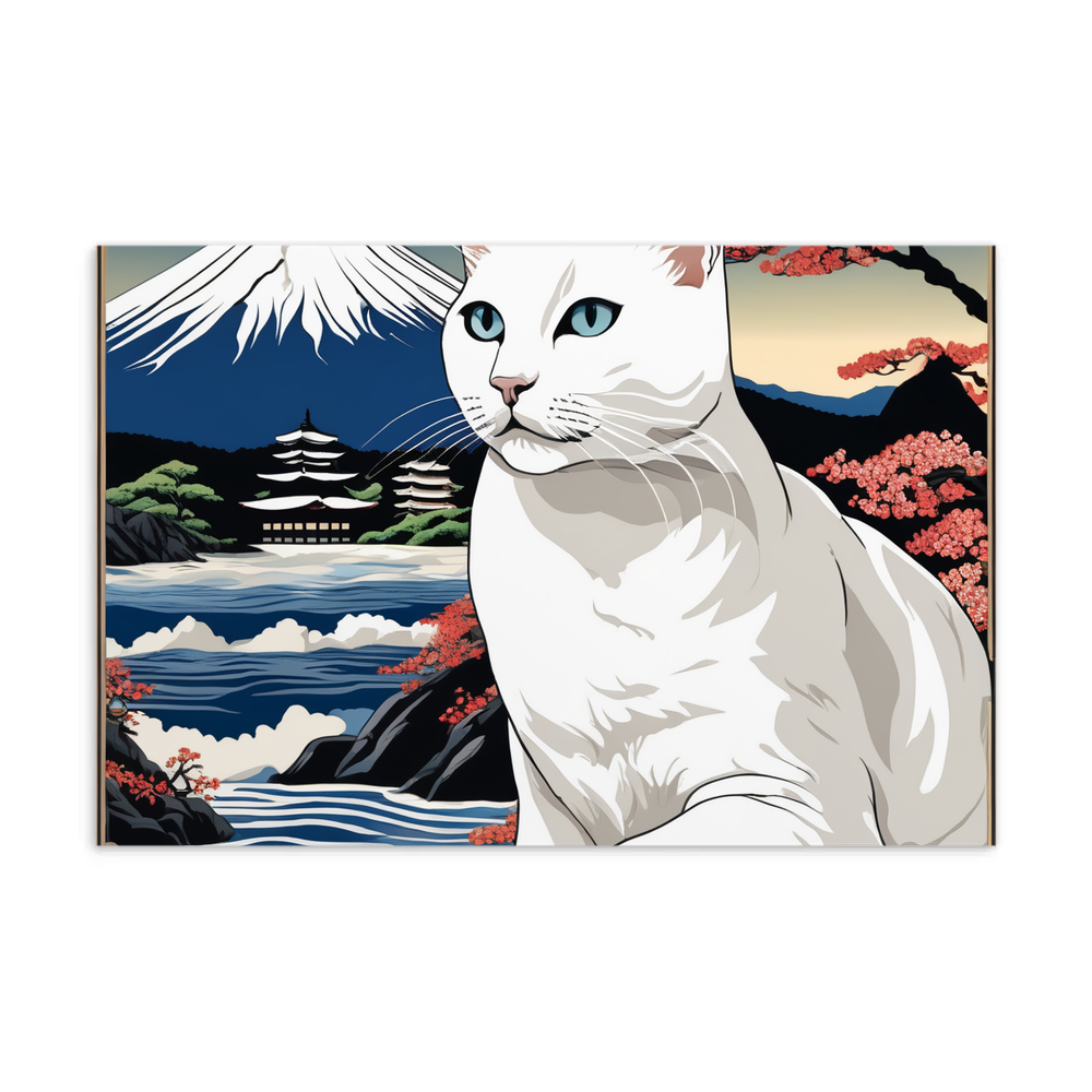 PugMug Custom White Companion Cat Postcard