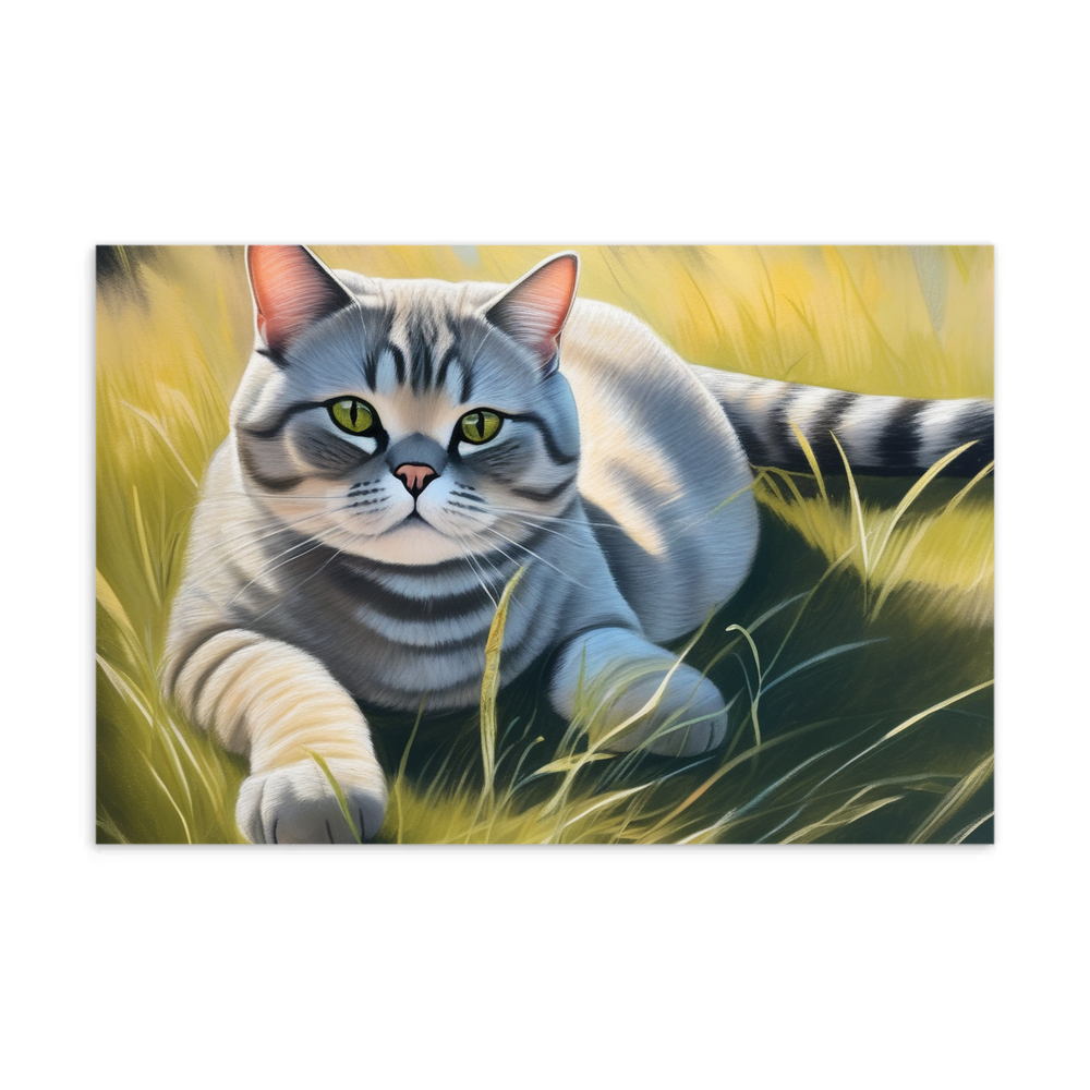 PugMug Custom Tabby British Shorthair Cat Postcard