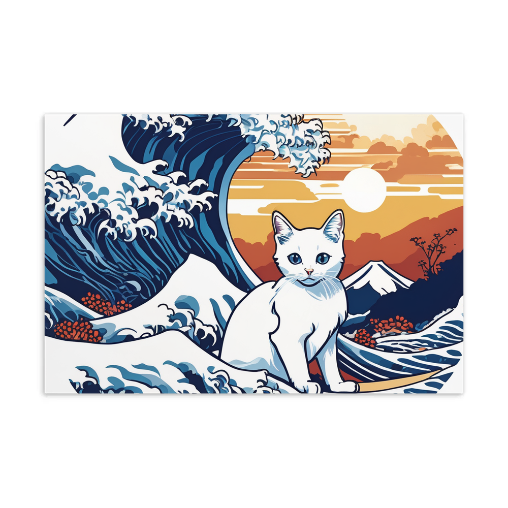PugMug Custom White Companion Cat Postcard