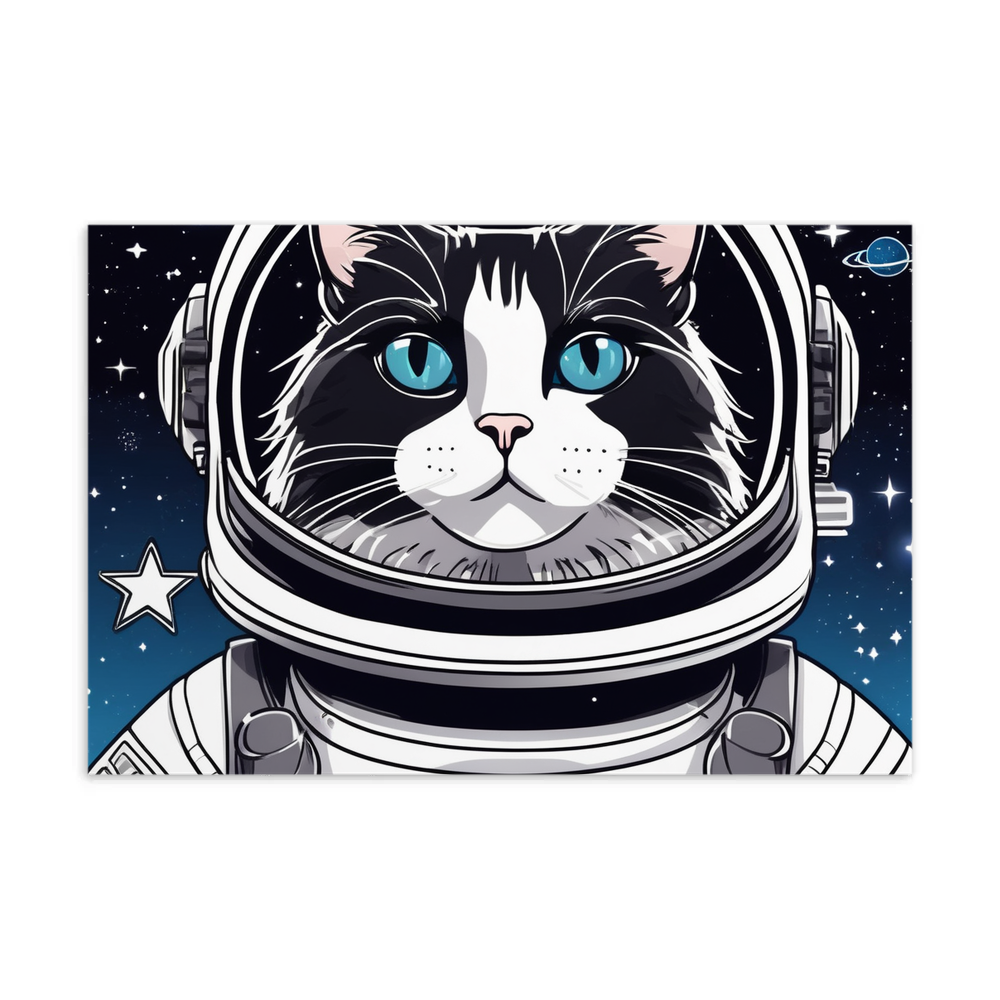 PugMug Custom Black Ragdoll Cat Postcard