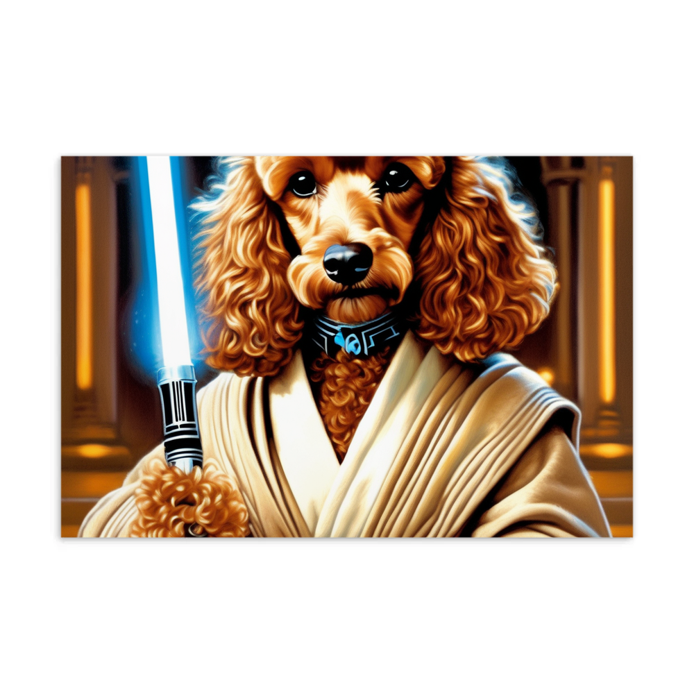 PugMug Custom Tan Poodle Postcard