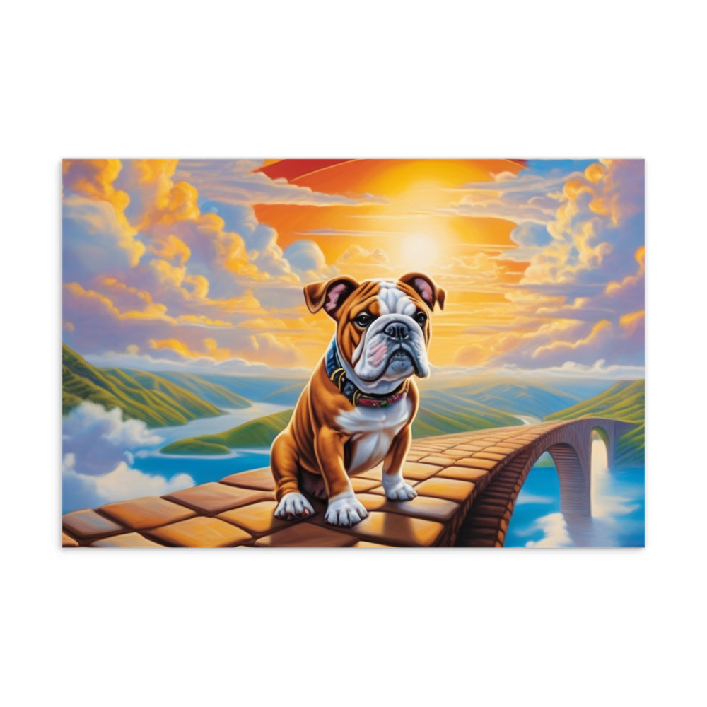 PugMug Custom Bulldog Postcard