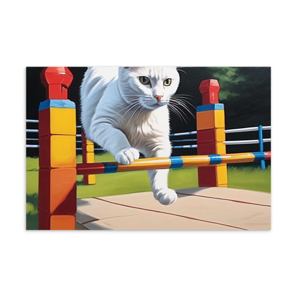 PugMug Custom White Companion Cat Postcard
