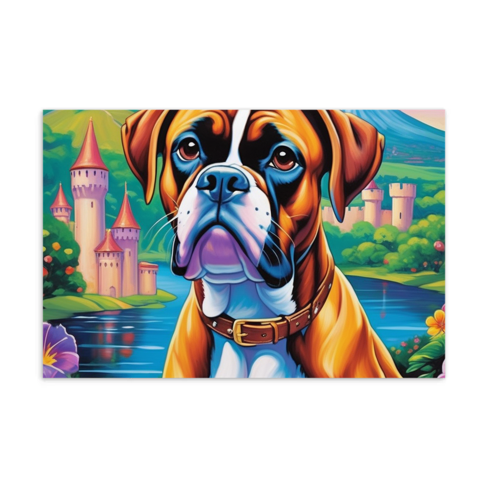 PugMug Custom Boxer Dog Postcard