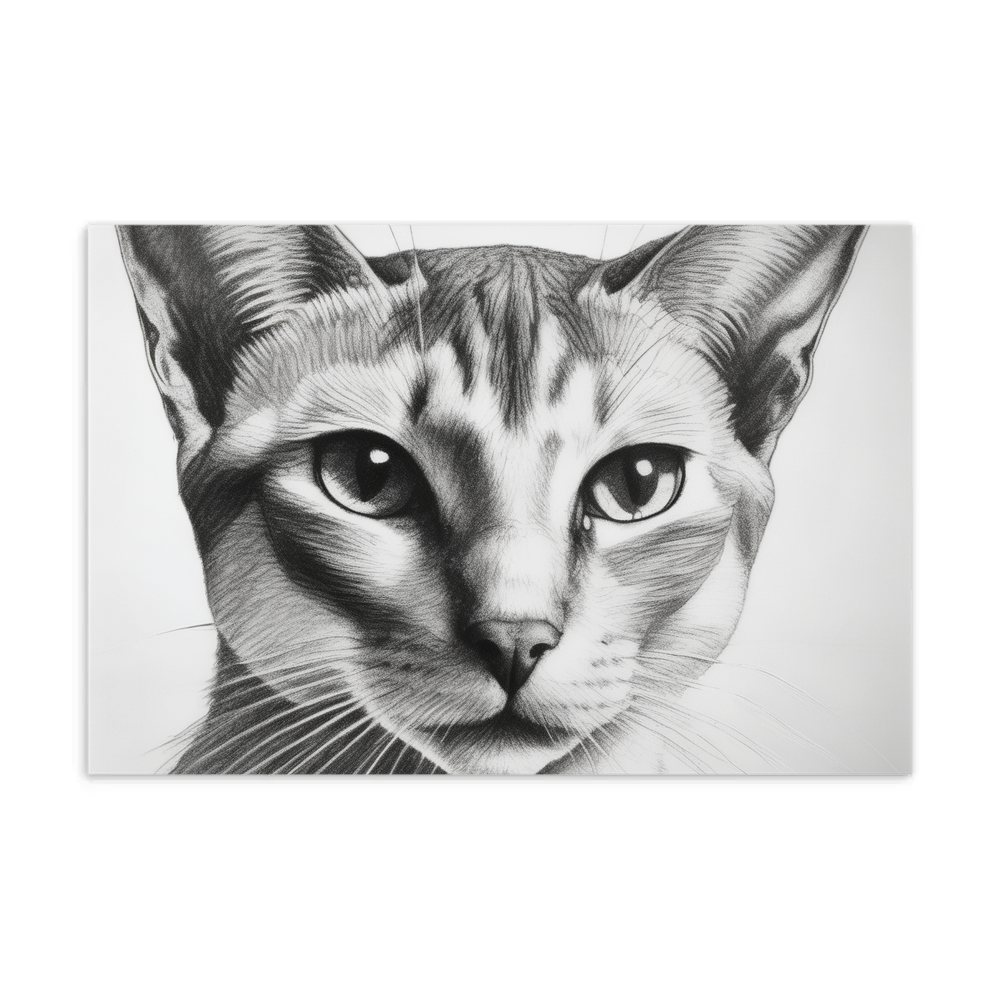 PugMug Custom White Abyssinian Cat Postcard