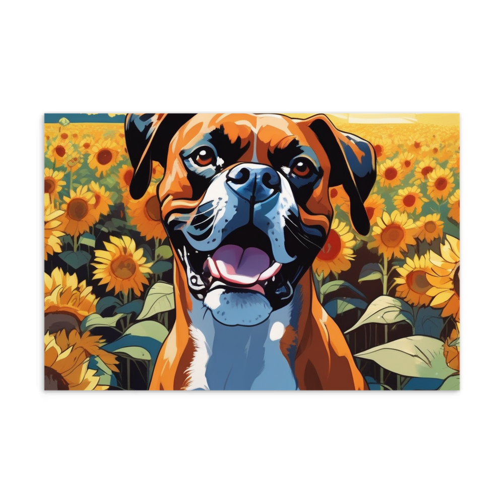 PugMug Custom Boxer Dog Postcard