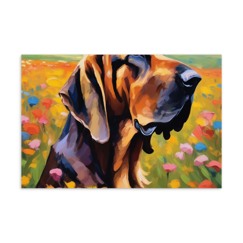 PugMug Custom Bloodhound Postcard