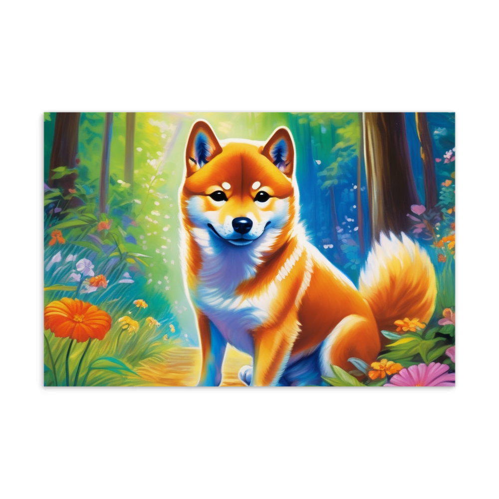 PugMug Custom Shiba Inu Postcard