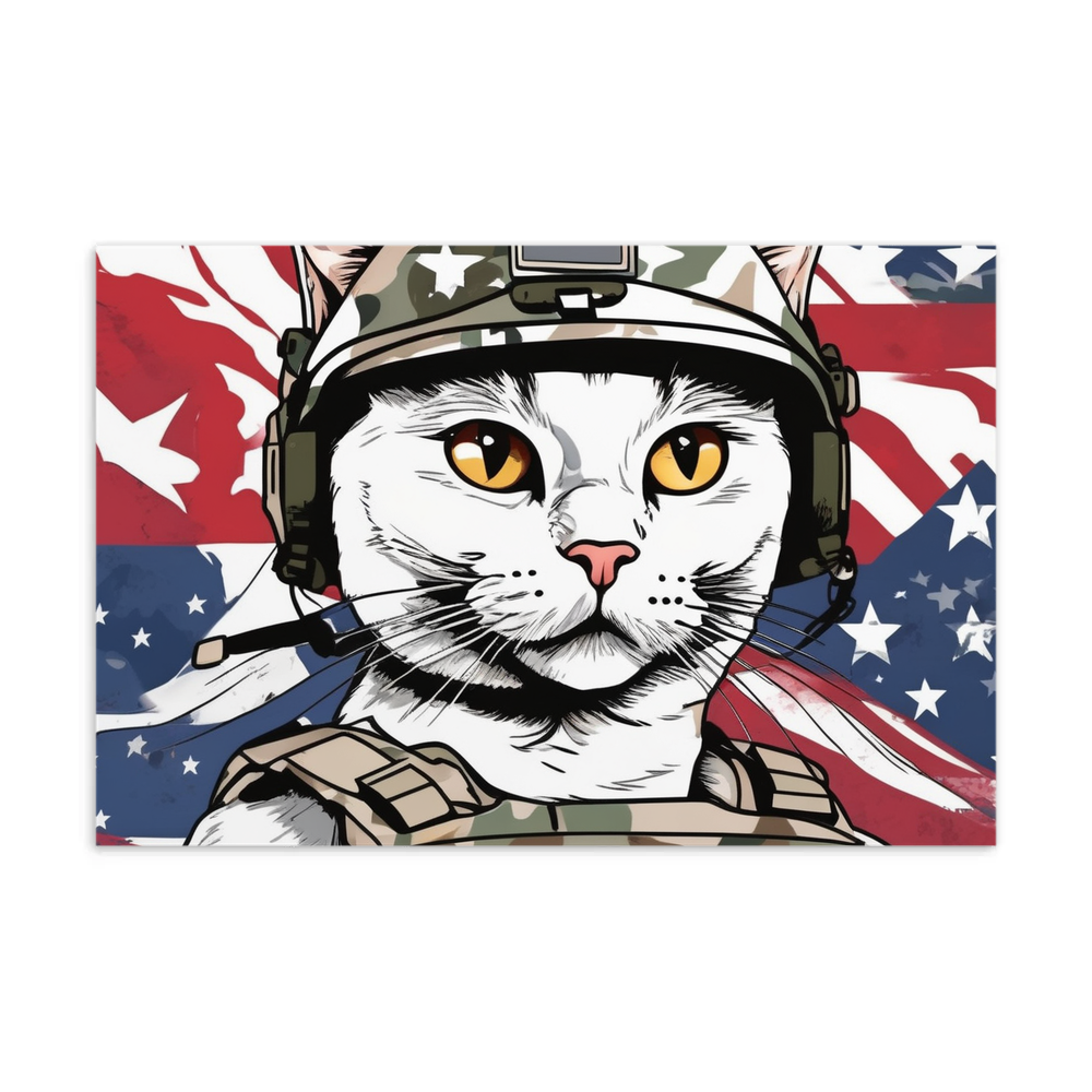 PugMug Custom White British Shorthair Cat Postcard