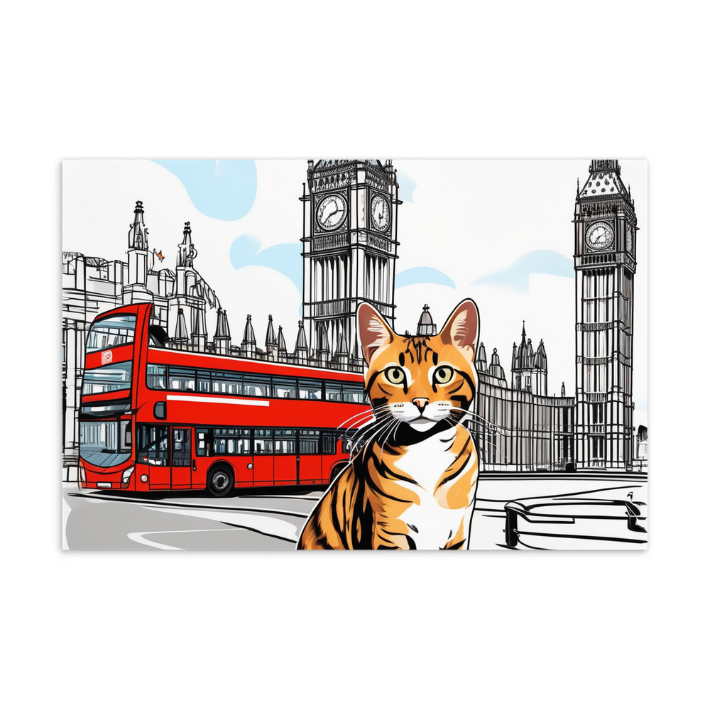 PugMug Custom Tabby Companion Cat Postcard