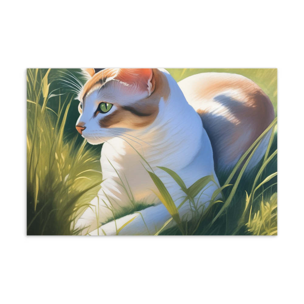 PugMug Custom White Abyssinian Cat Postcard