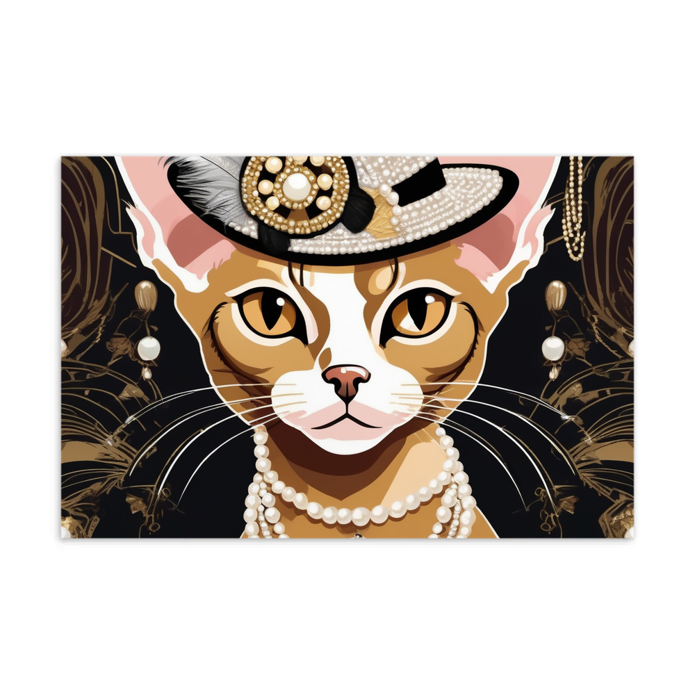 PugMug Custom Tabby Devon Rex Cat Postcard