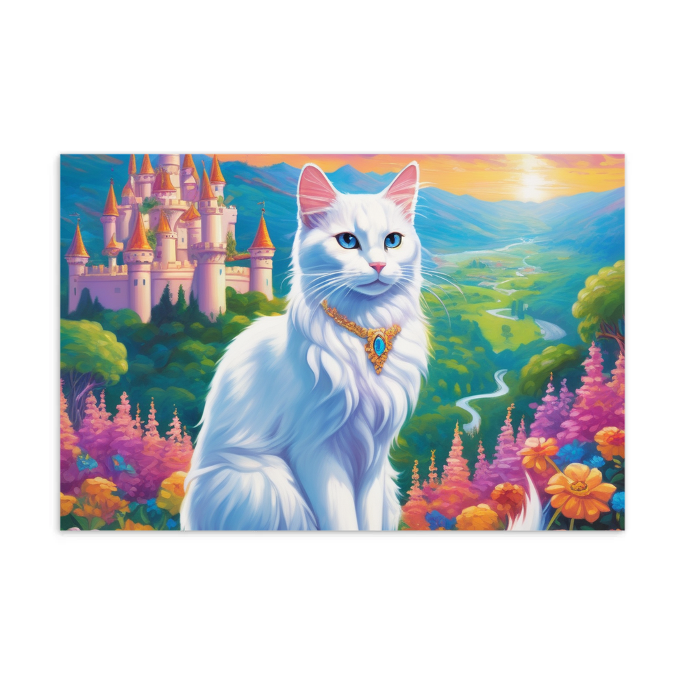 PugMug Custom White Companion Cat Postcard