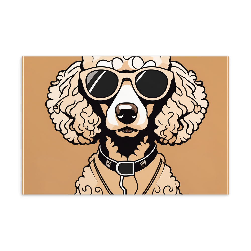 PugMug Custom Tan Poodle Postcard