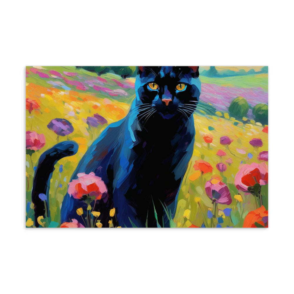 PugMug Custom Black Exotic Cat Postcard