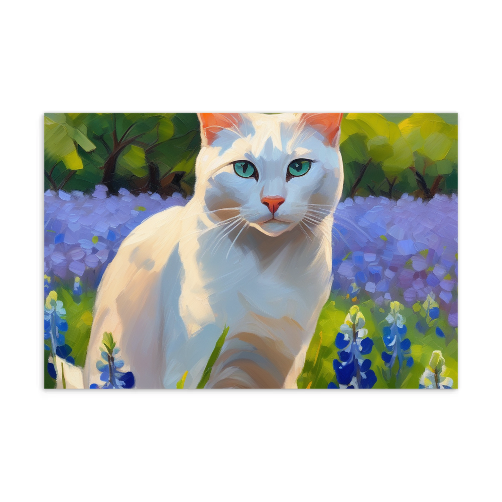 PugMug Custom White Companion Cat Postcard