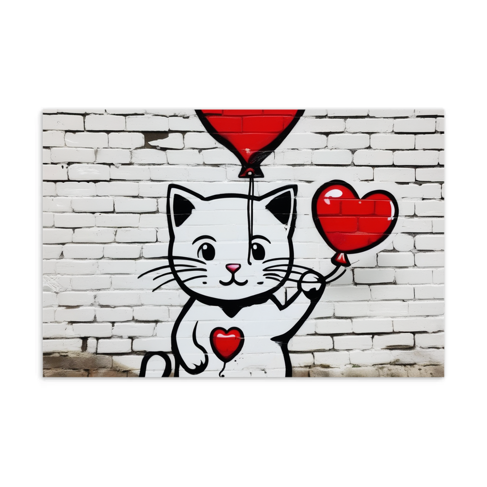 PugMug Custom White Companion Cat Postcard