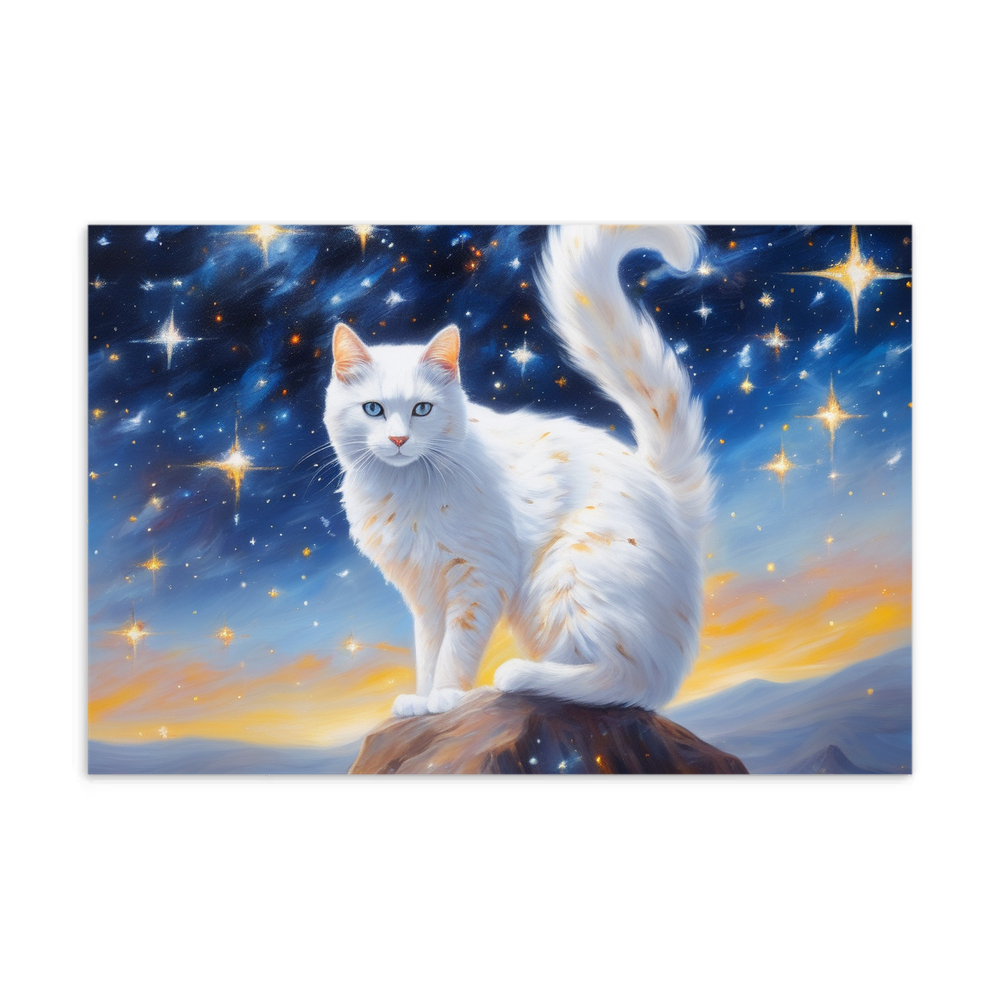 PugMug Custom White Companion Cat Postcard