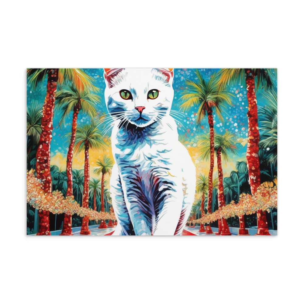 PugMug Custom White Companion Cat Postcard