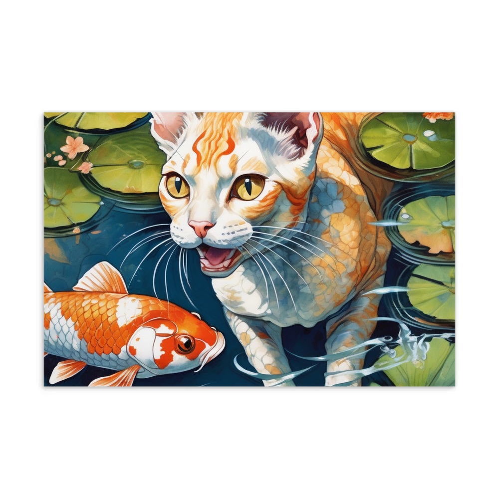 PugMug Custom Tabby Devon Rex Cat Postcard