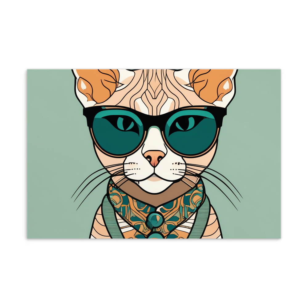 PugMug Custom Tabby Devon Rex Cat Postcard
