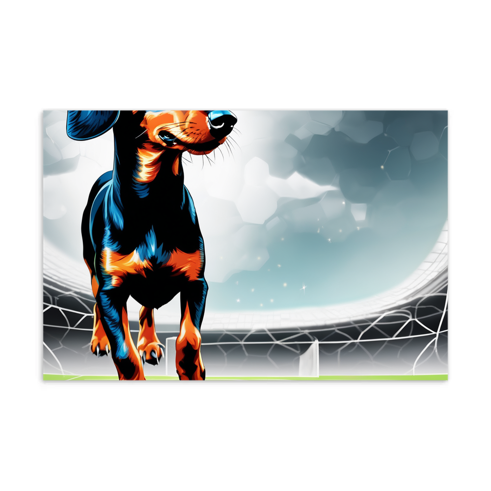 PugMug Custom Black Dachshund Postcard