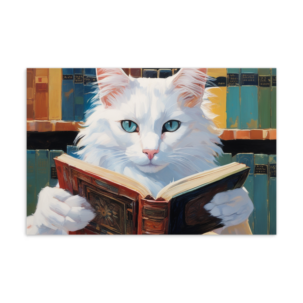 PugMug Custom White Companion Cat Postcard