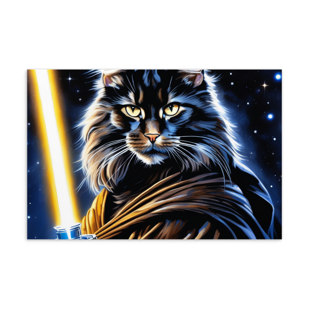 PugMug Custom Black Maine Coon Cat Postcard