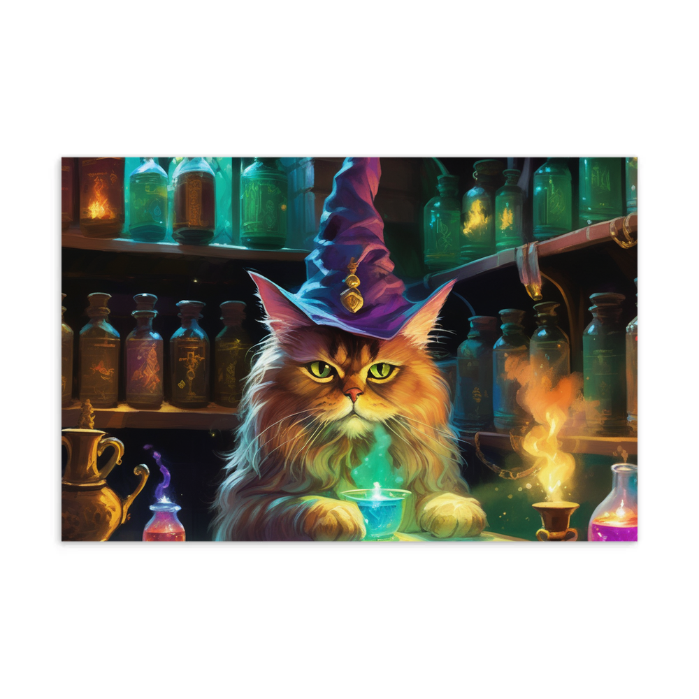 PugMug Custom Tabby Persian Cat Postcard