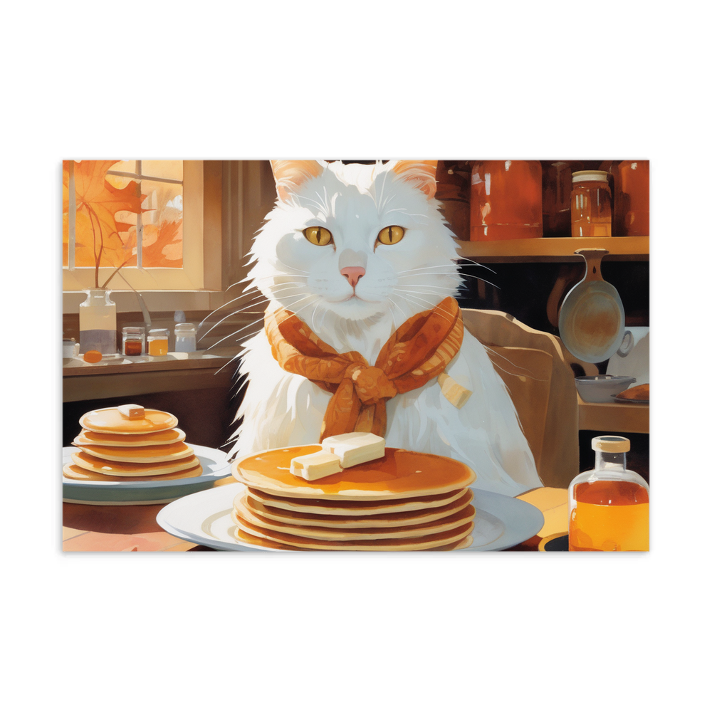 PugMug Custom White Companion Cat Postcard