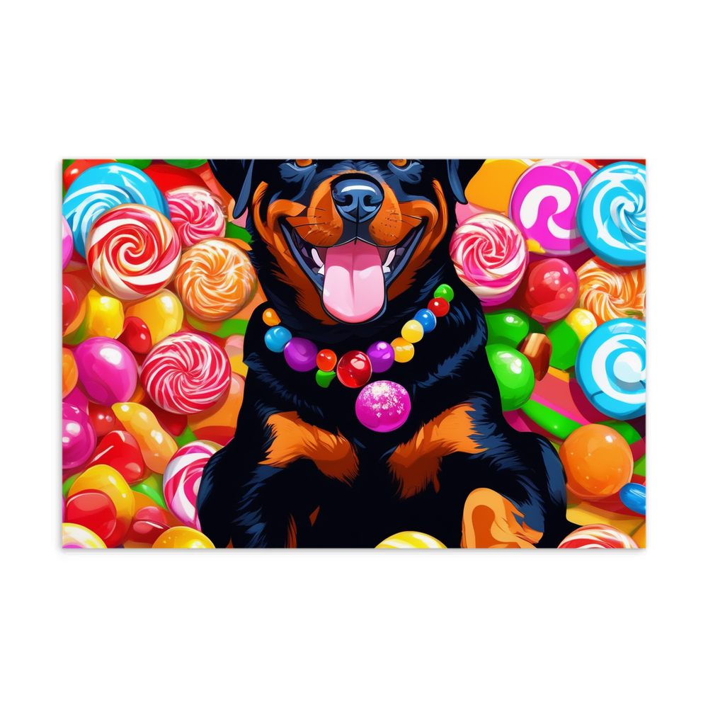 PugMug Custom Rottweiler Postcard