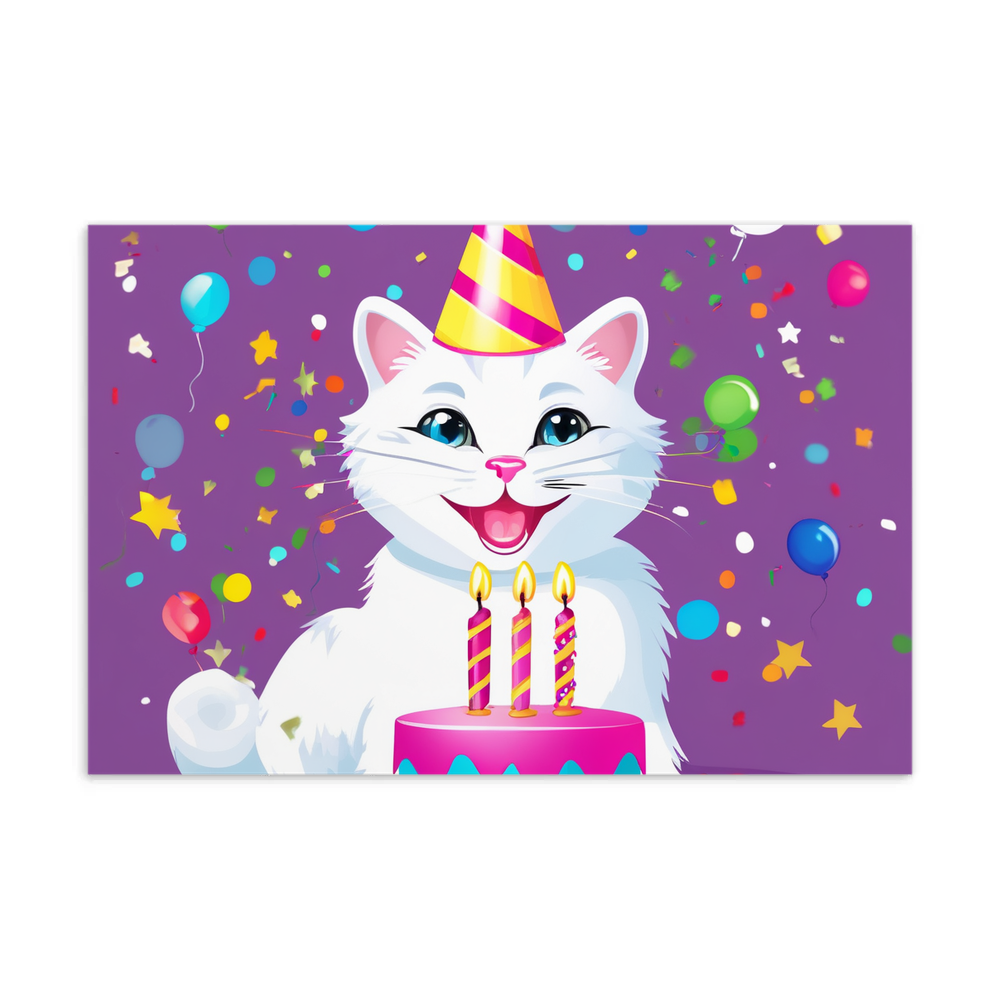 PugMug Custom White Companion Cat Postcard