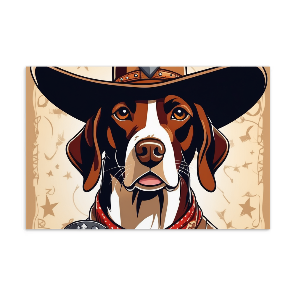 PugMug Custom Pointer Dog Postcard