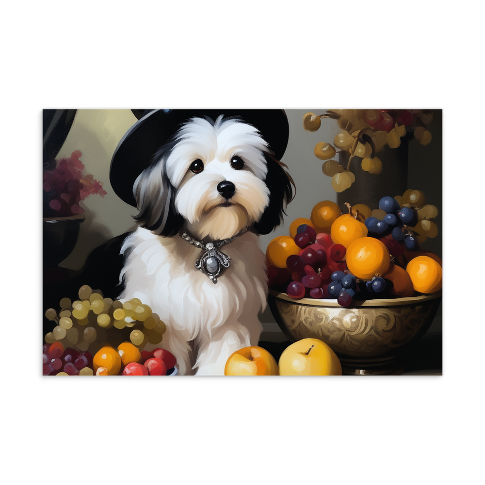 PugMug Custom Black-and-white Havanese Dog Postcard