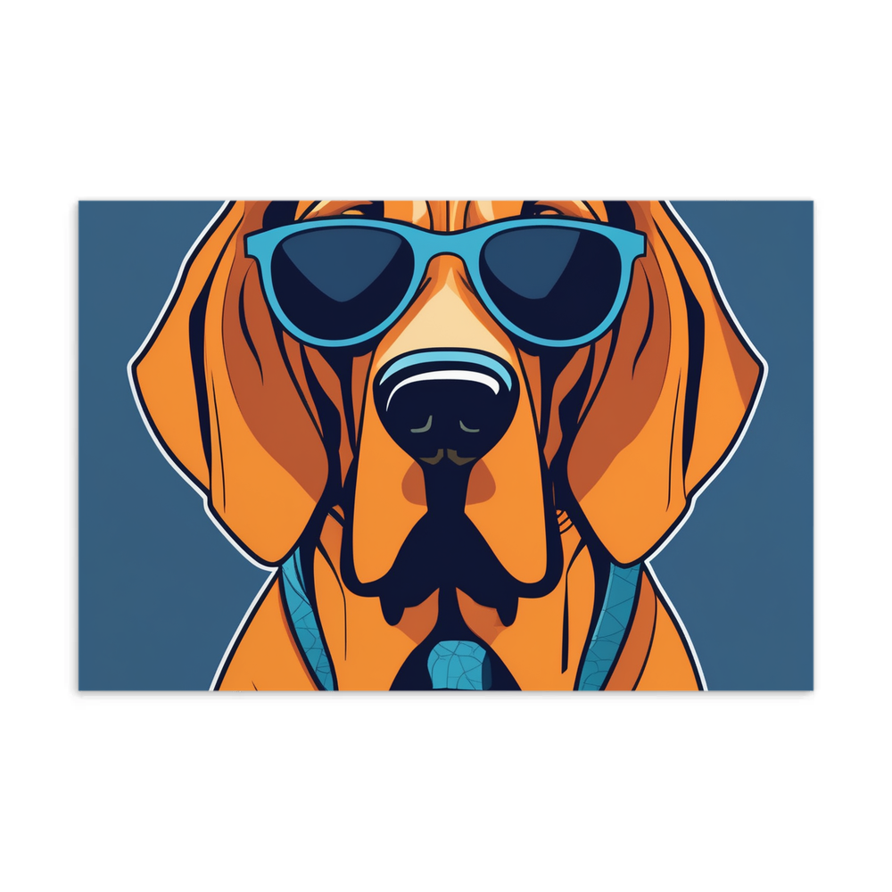 PugMug Custom Bloodhound Postcard