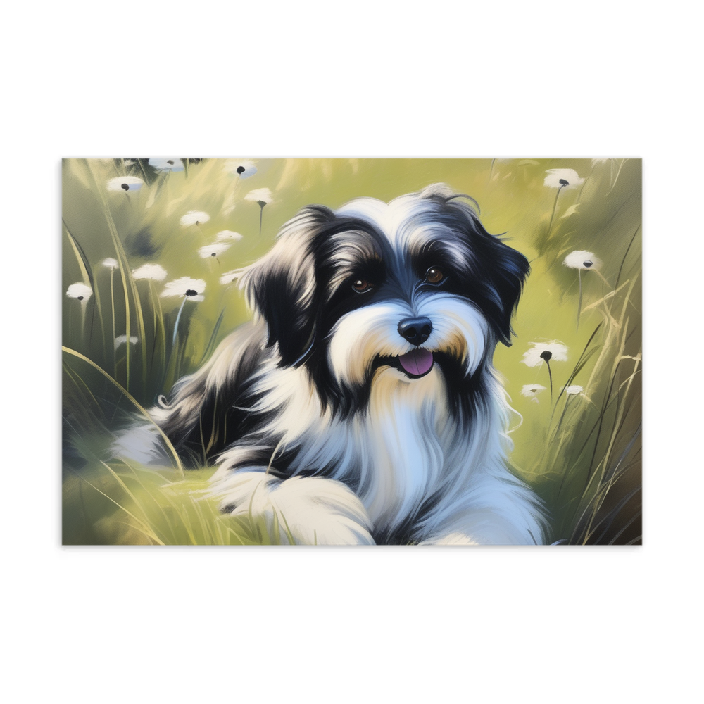 PugMug Custom Black-and-white Havanese Dog Postcard