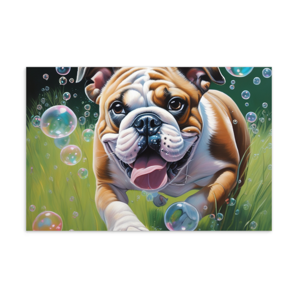 PugMug Custom Bulldog Postcard